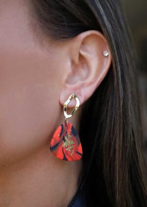 Dangling Guppy Fin Earring - LE347