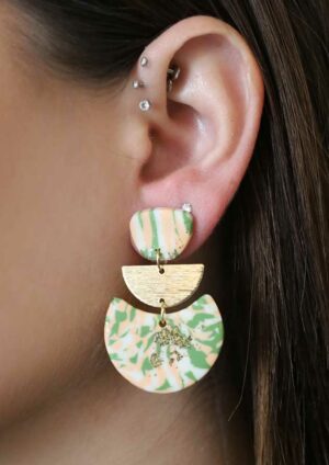 Garden Party Gold Dust Earrings - LE064
