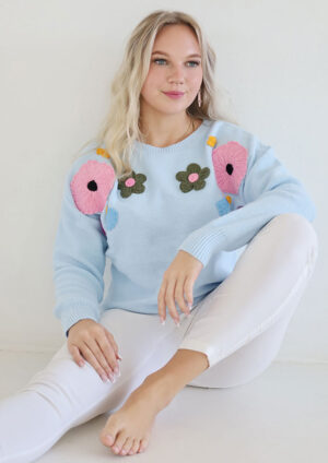 Fields of Colour Blue Sweater