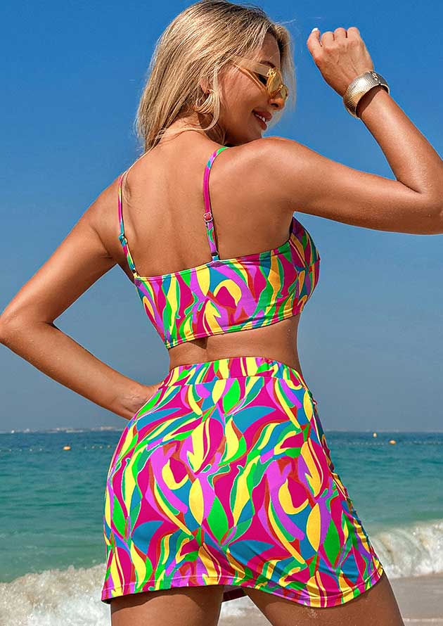 Phillipa Abstract Textured High Waist Bikini - Image 2