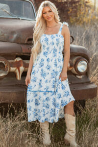 blue-floral-maxi dress