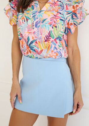 Easy Match Sky Blue Skort