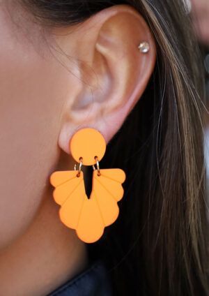 Veronica Orange Earrings - TE29