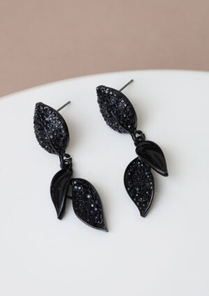 Elegant Shimmering Leaf Earrings - BR182