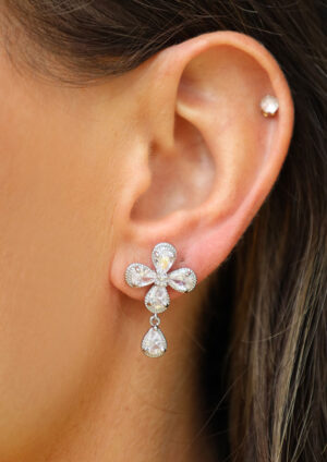 Four Leaf Diamond Earrings - BR169