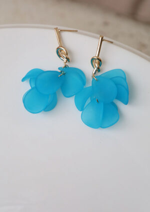 Layla Blue Petals Earrings - LM043