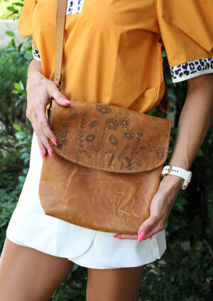 Large Toffee Bag With Flap - LF024