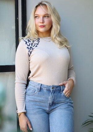 Bewildered Round Neck Long Sleeve Top