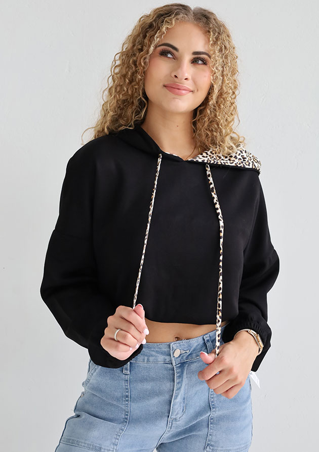 Ghandi Drawstring Black Hoodie - Image 5