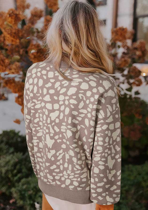Sleeping Leopard Drop Shoulder Sweater - Image 2