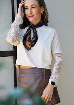 Val Lace Long Sleeve Top