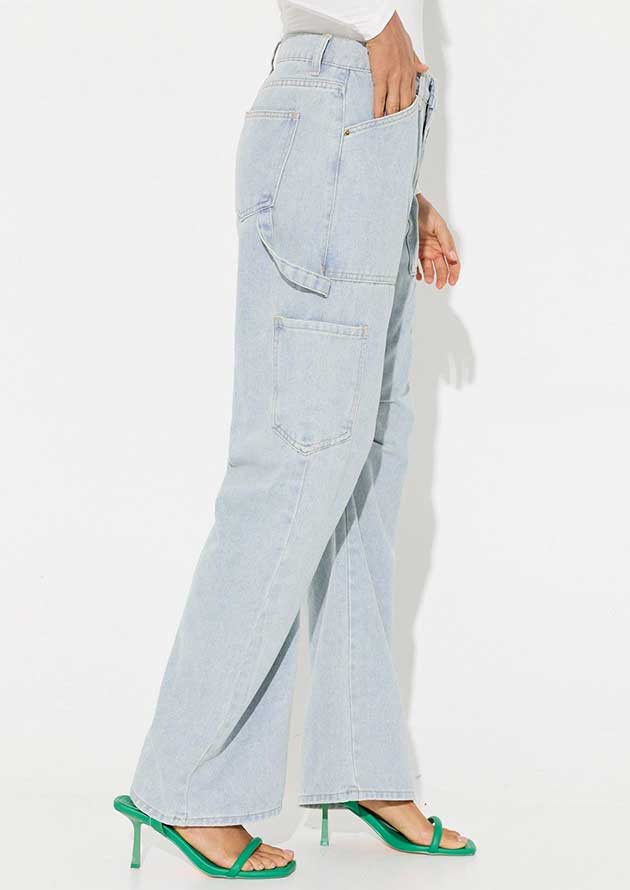 Hartland Pocketed Shift Sky Blue Jeans - Image 4