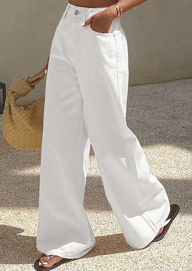 Snow White Solid Colour Jeans - Image 5