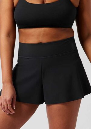 Alon High Waist Wide Leg Black Swim Bottom