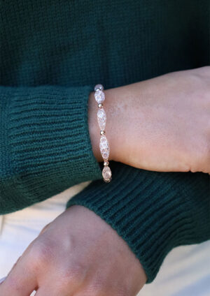 Bubble Mesh Rose Gold Bracelet - LW02