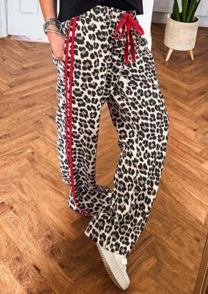 Bushveld Racer Jogger Casual Leopard Red Pants