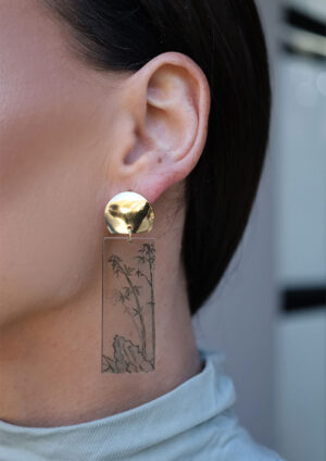 In The Trees Clear Earrings - LE001
