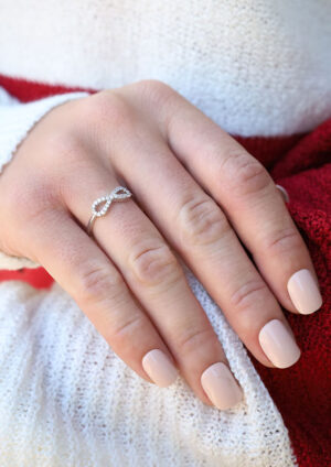 Silver Infinity Delicate Ring - LRG67