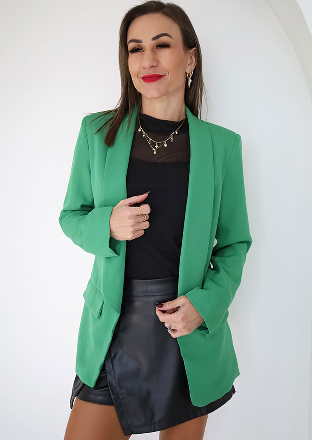 Palm Springs Collar Green Blazer - Image 3