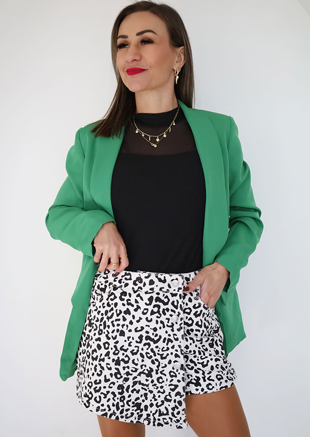 Palm Springs Collar Green Blazer