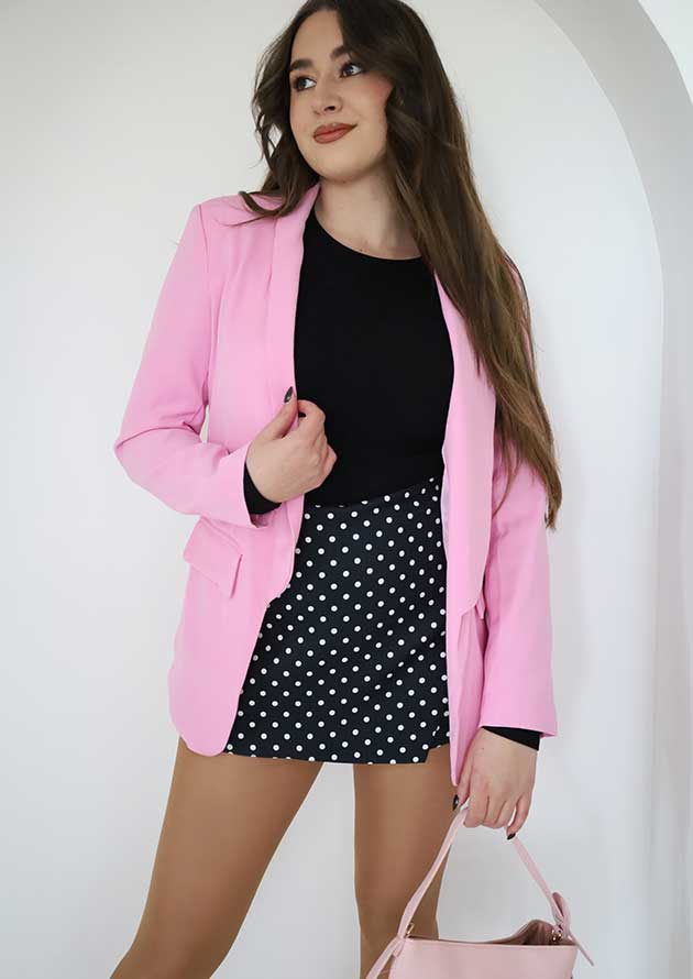 Palm Springs Collar Pink Blazer - Image 4