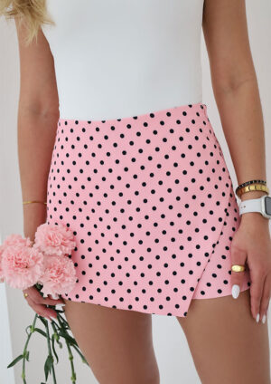 La Petite Pink Polka Dot Skort