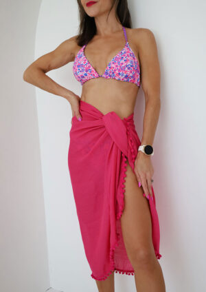 Pom Pom Cherise Pink Sarong
