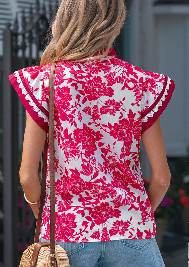 Sam Emperor Flutter Short Sleeve Blouse - Image 2