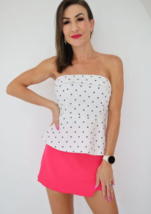 Stanford White Polka Top