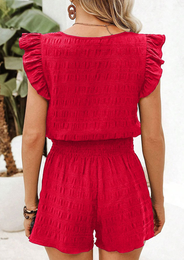 Touch Point Textured Red Co-Ord - Image 2