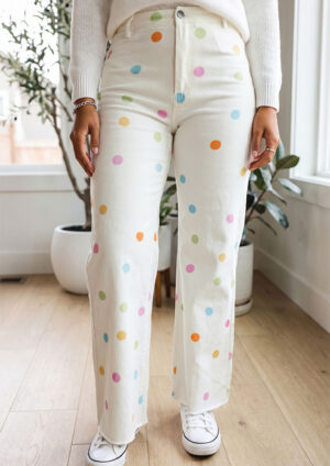 Candy Pop High Waist Straight Leg Jeans