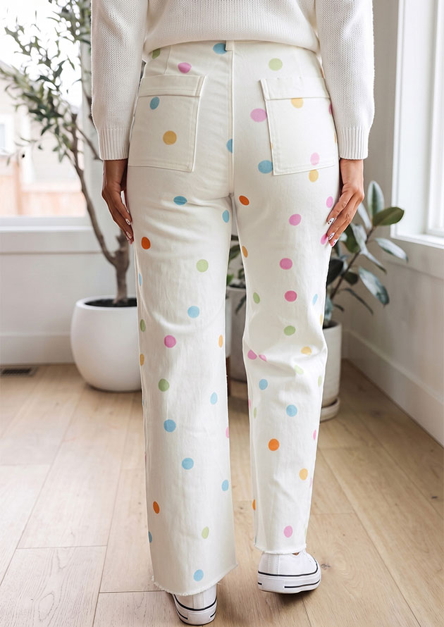 Candy Pop High Waist Straight Leg Jeans - Image 2