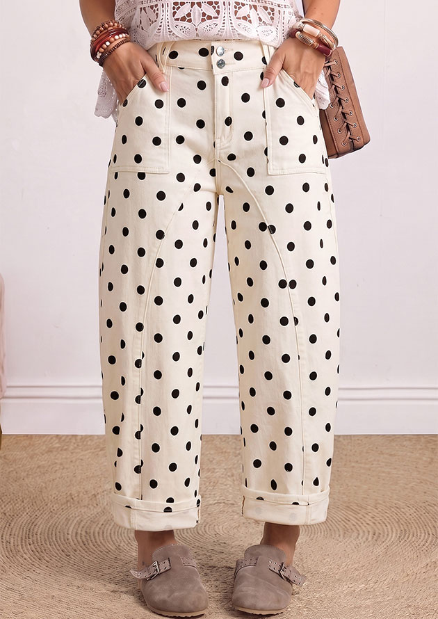 Danny Polka Curved Denim Jeans