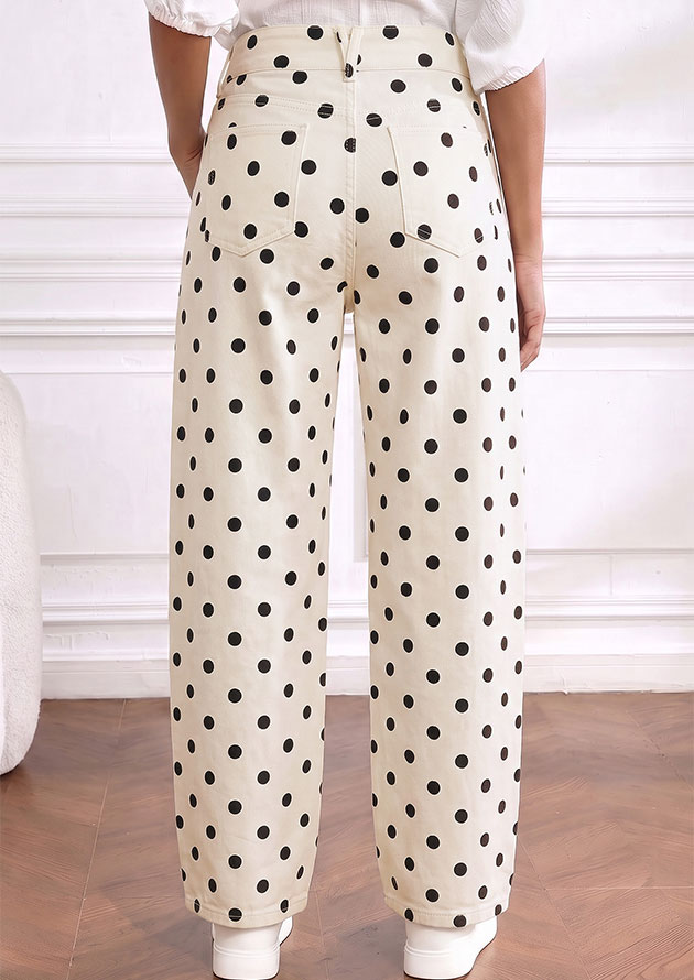 Danny Polka Curved Denim Jeans - Image 2