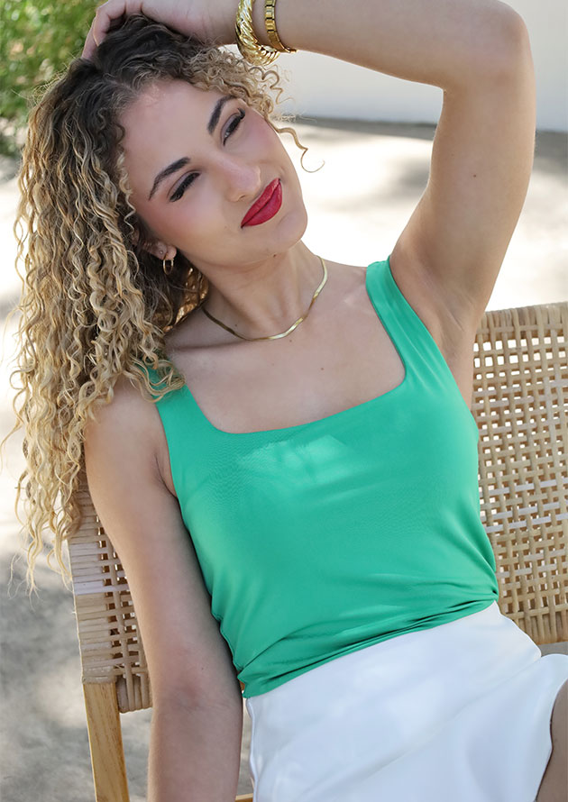 Everyday Basic Green Top