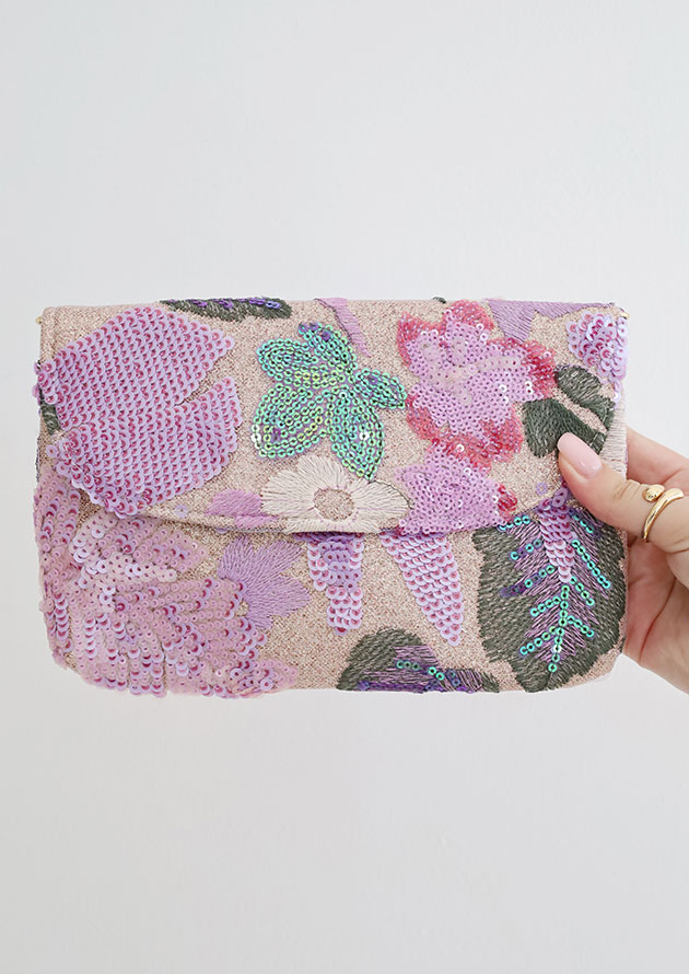 Sequin Love Purple Handbag - TH37 - Image 2