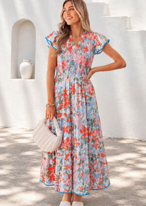 Valencia Bloom Floral Maxi Dress