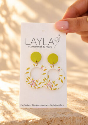 Yellow Blossom Hanging Earring - LE499